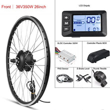 Load image into Gallery viewer, MXUS Electric Bike Conversion Kit Front Wheel Motor 350W E Bike Kit 48V 36V Rear Hub Motor 26&quot; Bicycle BLDC Controller with LCD