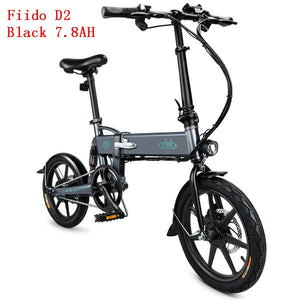 FIIDO D2 Smart  7.8AH Battery Folding Electric Bicycle Bike Moped Double Disc Brakes LED Front Light Electric Bicycle