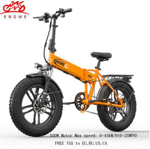 Load image into Gallery viewer, Electric bike 20*4.0inch Fat Tire Aluminum Foldable electric Bicycle 48V10A 500W Powerful bike 6speed Mountain/Snow/Beach ebike