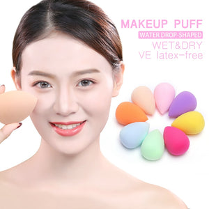 2019 New Multi Color Make Up Puff Beauty Latex-Free Blender Comestic Special Egg Shape Sponge Puff Dry&Wet Use Foundation TSLM2