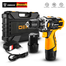 Load image into Gallery viewer, DEKO New Series 12V 16V 20V Cordless Drill Electric Screwdriver Mini Wireless Power Driver DC Lithium-Ion Battery 3/8-Inch