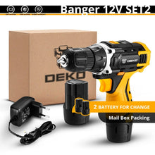 Load image into Gallery viewer, DEKO New Series 12V 16V 20V Cordless Drill Electric Screwdriver Mini Wireless Power Driver DC Lithium-Ion Battery 3/8-Inch