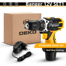 Load image into Gallery viewer, DEKO New Series 12V 16V 20V Cordless Drill Electric Screwdriver Mini Wireless Power Driver DC Lithium-Ion Battery 3/8-Inch