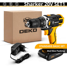 Load image into Gallery viewer, DEKO New Series 12V 16V 20V Cordless Drill Electric Screwdriver Mini Wireless Power Driver DC Lithium-Ion Battery 3/8-Inch