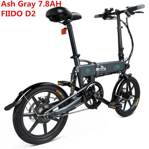 FIIDO D2 Electric Bike AluminumAlloy Powerful Mini Folding Electric Bicycle  E-Bike 36V 7.8Ah250W 25km/h 16" Tire Max Load 120KG