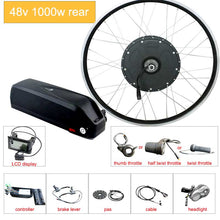 Load image into Gallery viewer, Electric Bicycle Conversion Kit 48V 1000W 26inch 700C bike EBike Rear Motor Wheel e bike conversion kit with samsung battery