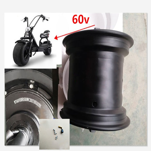 Harley Scooter Car Drive Motor Wheel 2000W 60V 72V Hub Motor Electric Motocycle Citycoco Scooter Electric Bicycle Motor Wheel